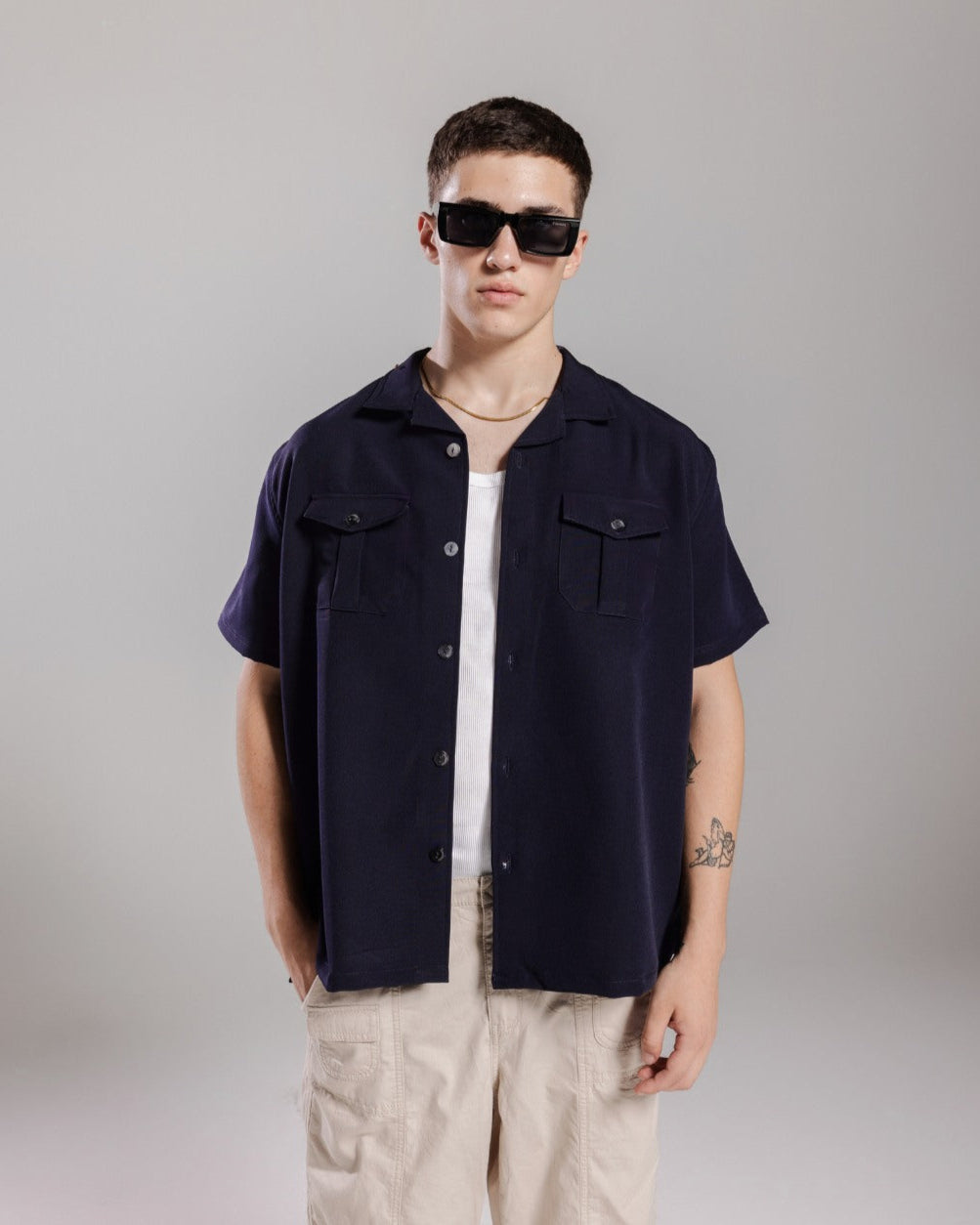 Evrhood Bowling Shirt - Blue – view 3