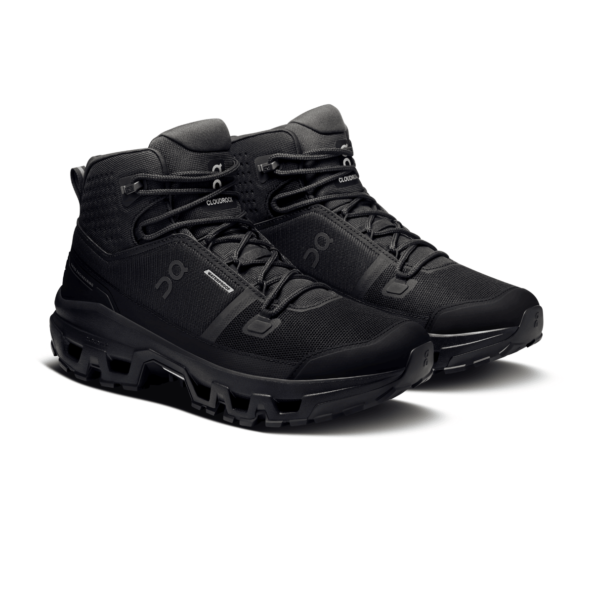 On Running Cloudrock Mid Waterproof Black Black