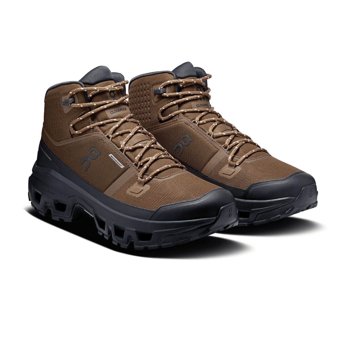 On Running Cloudrock Mid Waterproof Earth Black