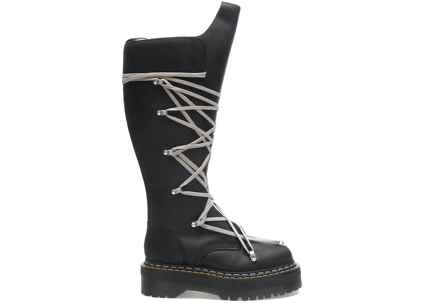 Dr. Martens 1460 Drkshdw Quad Sole Pentalace Boot Rick Owens Black Womens