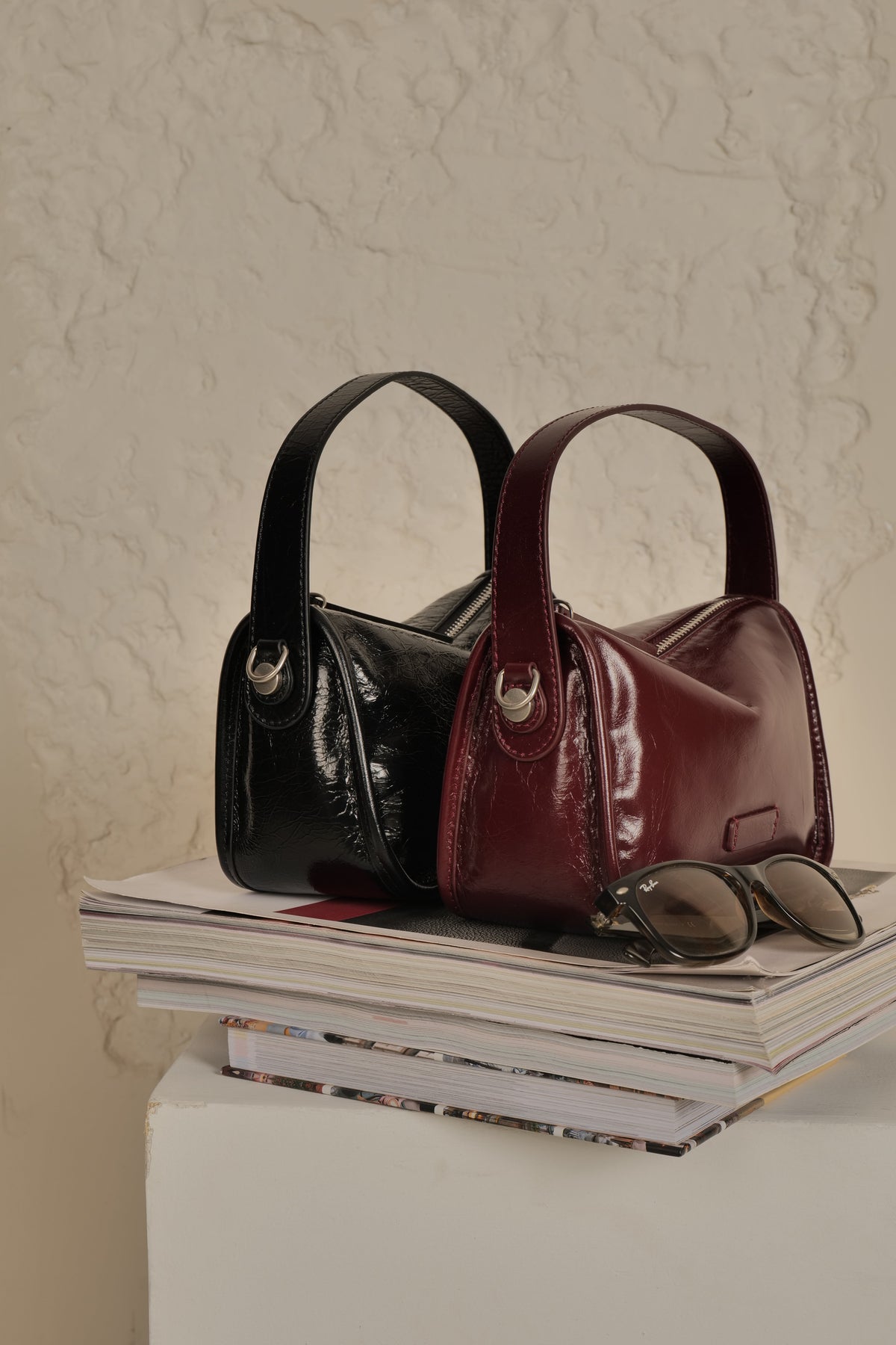 Favori Emily — Leather Handbag I Cherry – view 7