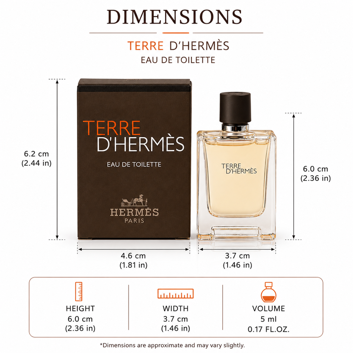 Hermès Terre d’Hermès Eau de Toilette – 5ml Mini