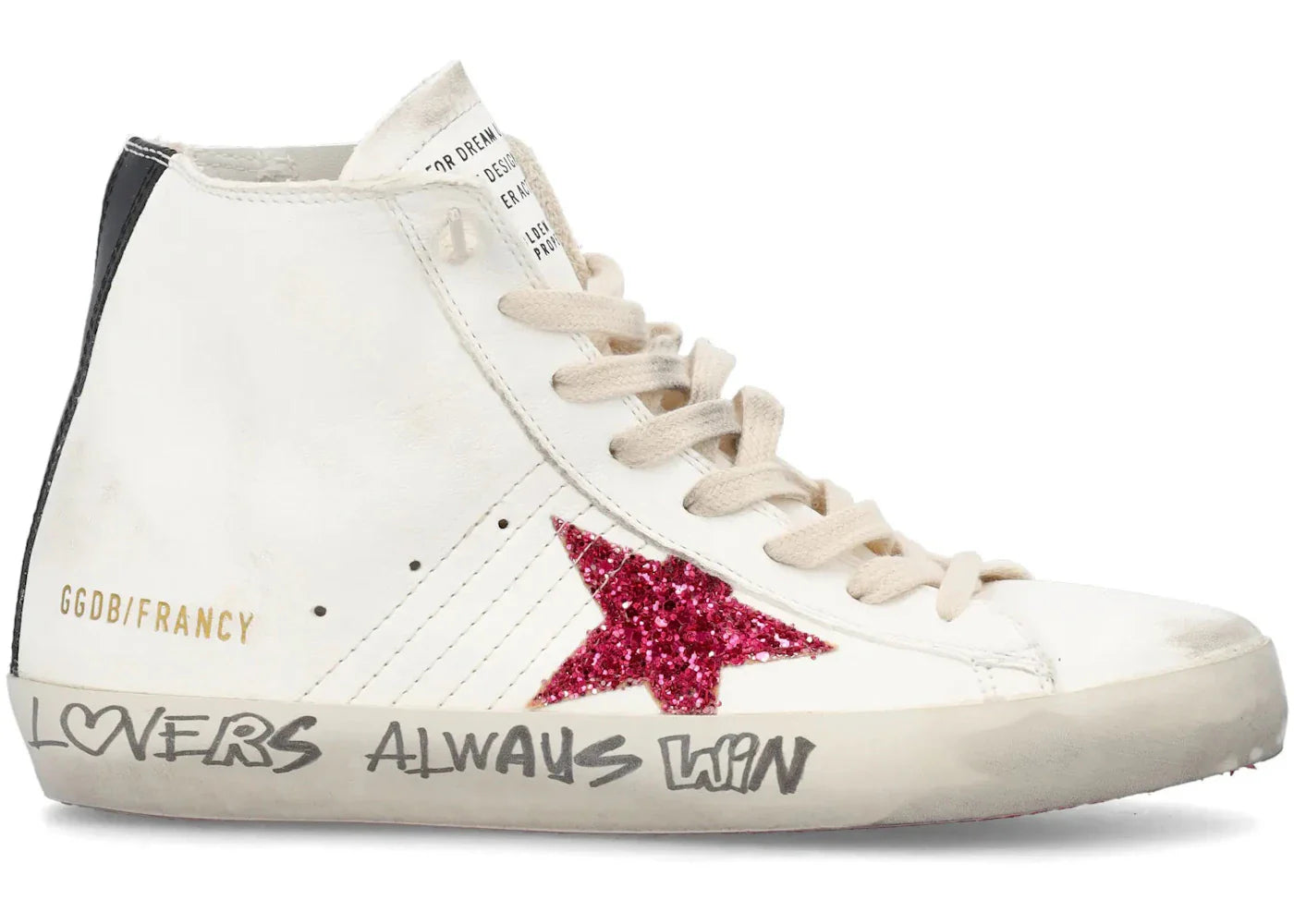 Golden Goose Francy White Red Womens