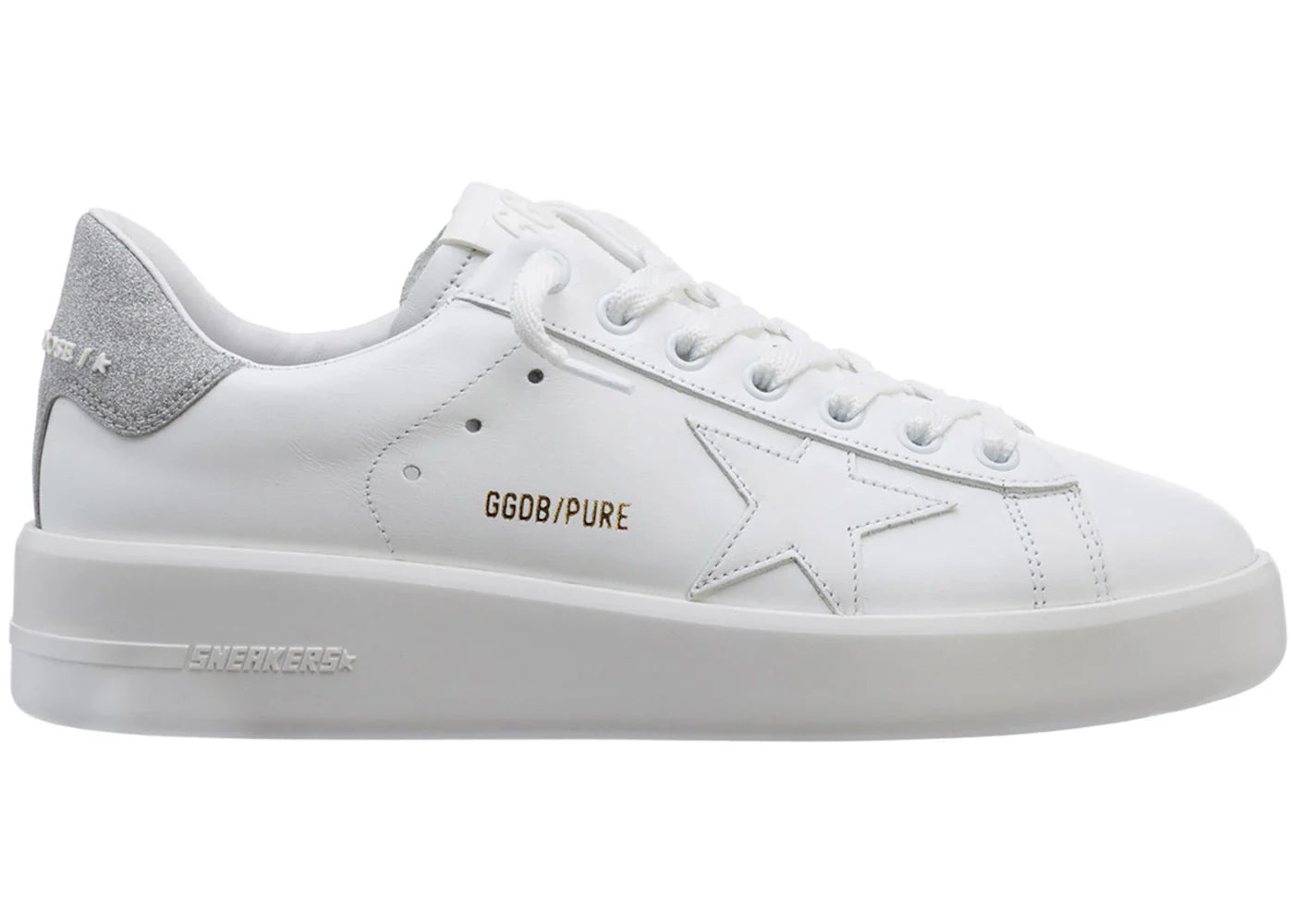 Golden Goose Purestar White Silver Womens
