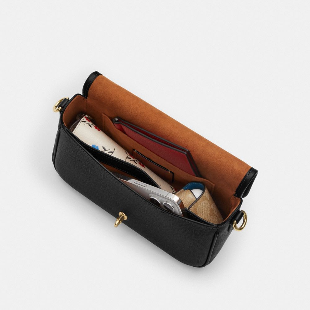 Coach Hadley Shoulder Bag Gold Dark Stone