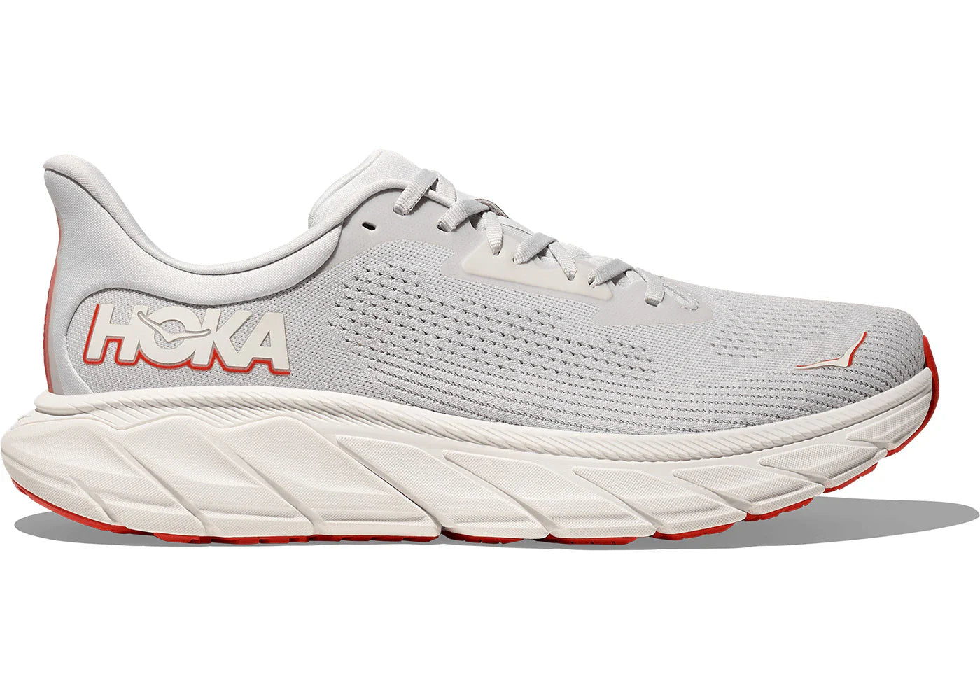 Hoka One One Arahi 7 Cosmic Grey Ruby Red
