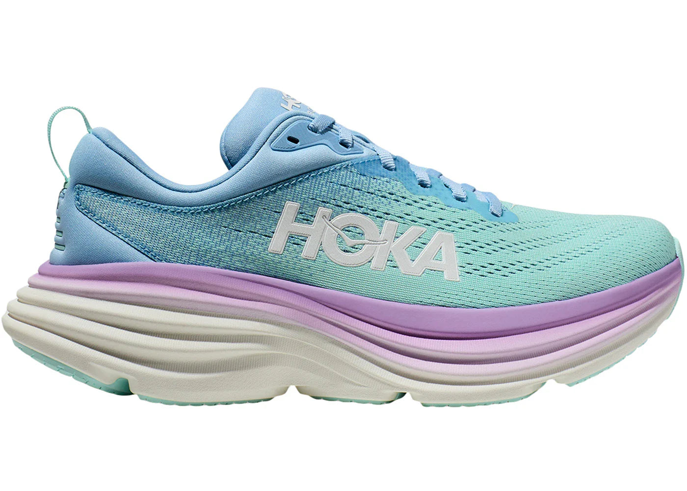 Hoka One One Bondi 8 Airy Blue Sunlit Ocean Womens