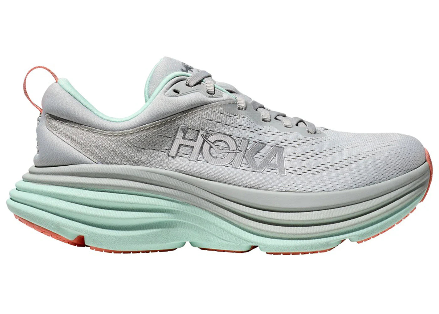 Hoka One One Bondi 8 Stardust Aqua Womens