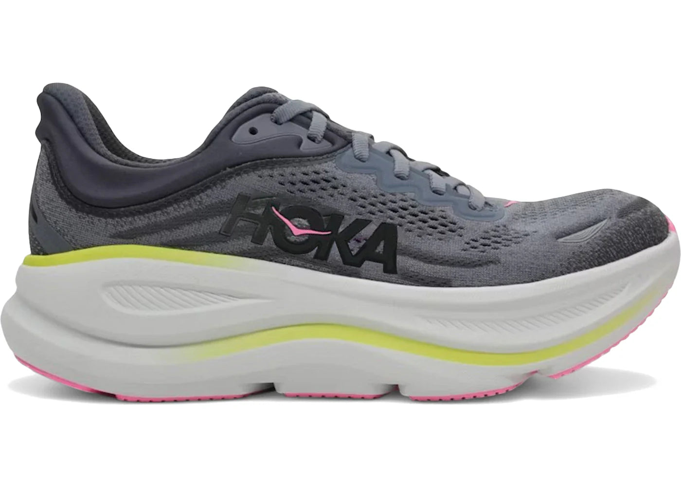Hoka One One Bondi 9 Charcoal Grey Grey Skies Womens