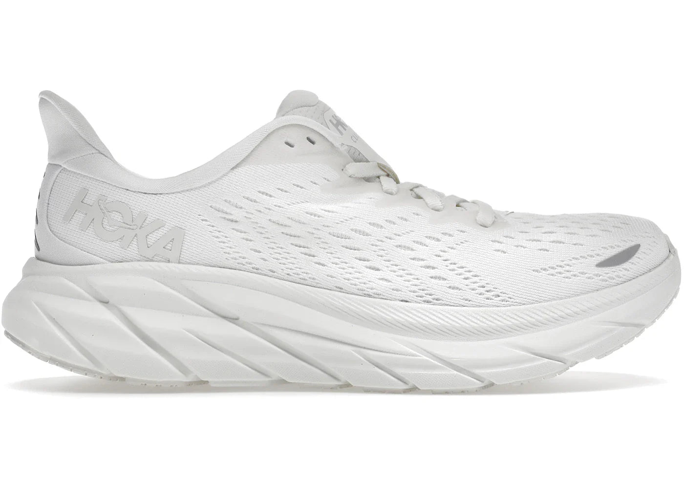 Hoka One One Clifton 8 White Womens