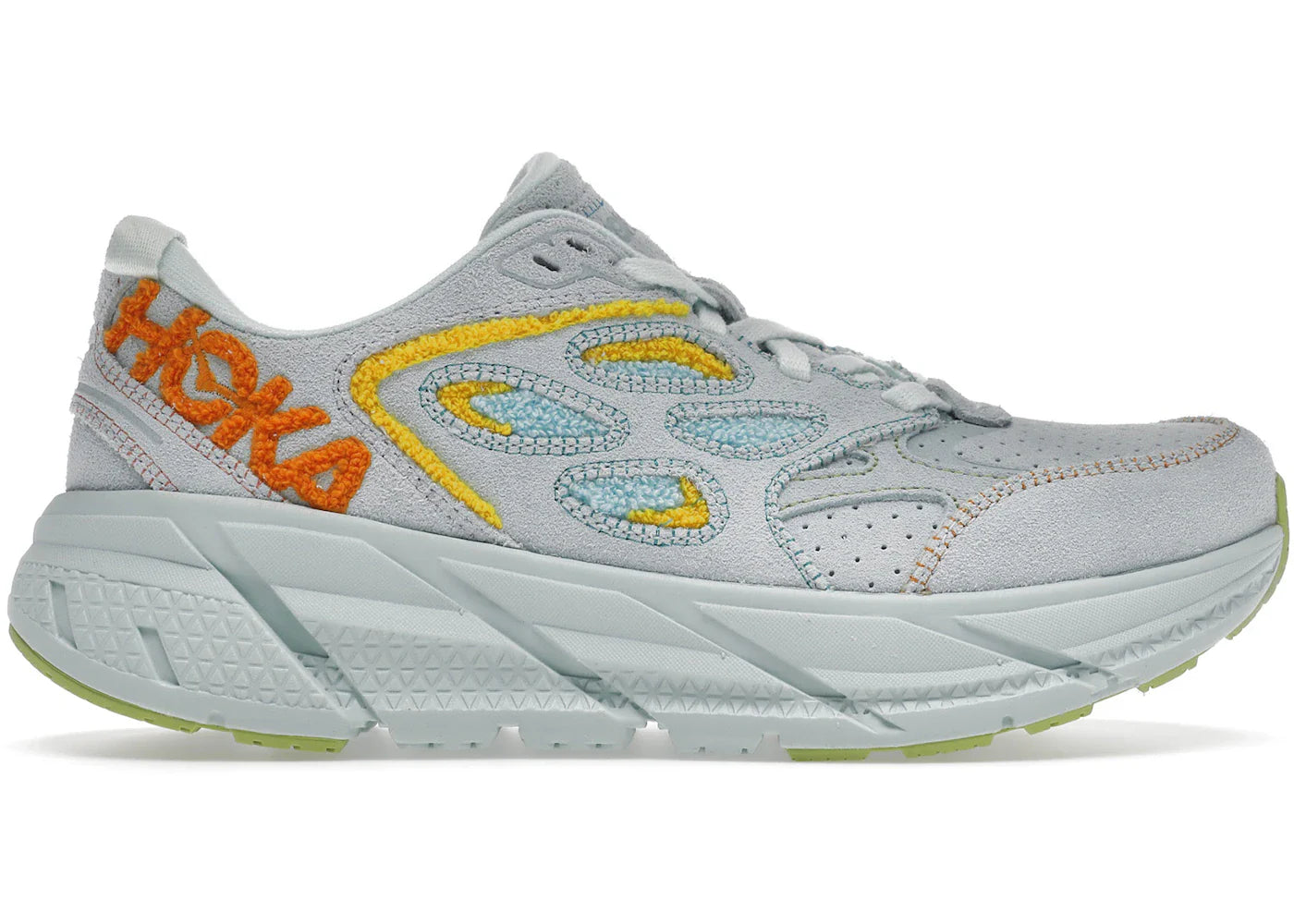 Hoka One One Clifton L Embroidery Blue Glass All Gender