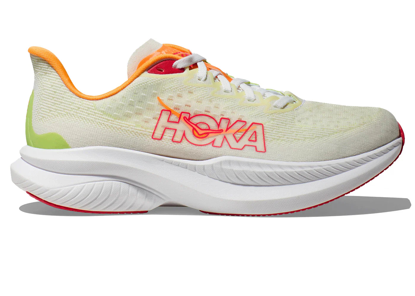 Hoka One One Mach 6 White Lettuce Womens