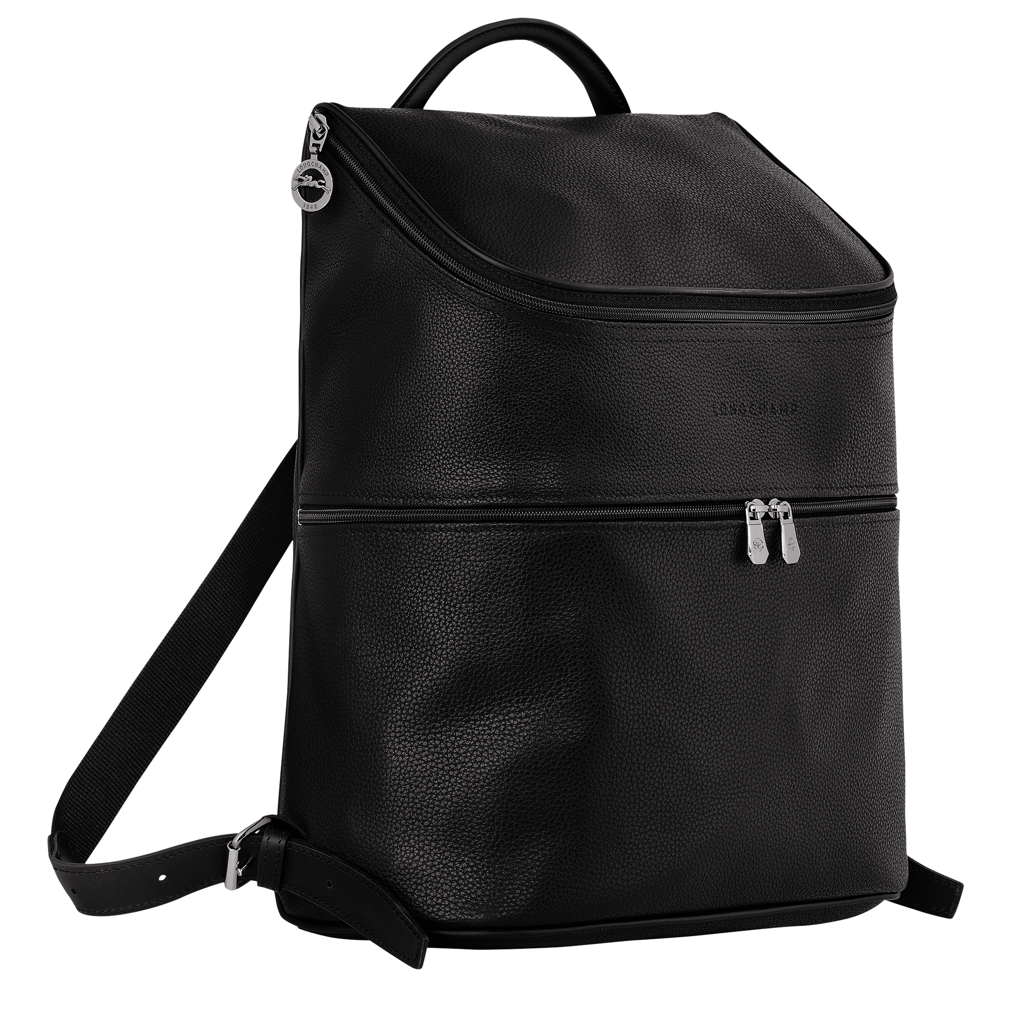 Longchamp Le Foulonné Backpack Black