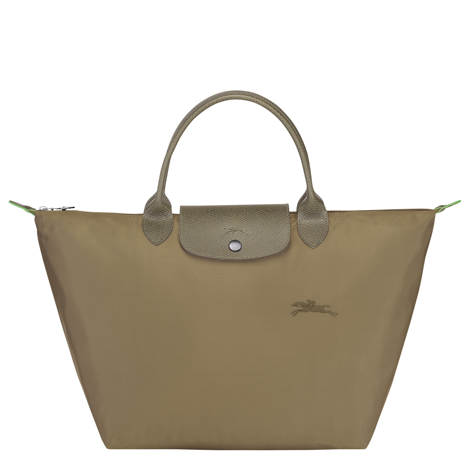Longchamp Le Pliage Green M Handbag Artichoke