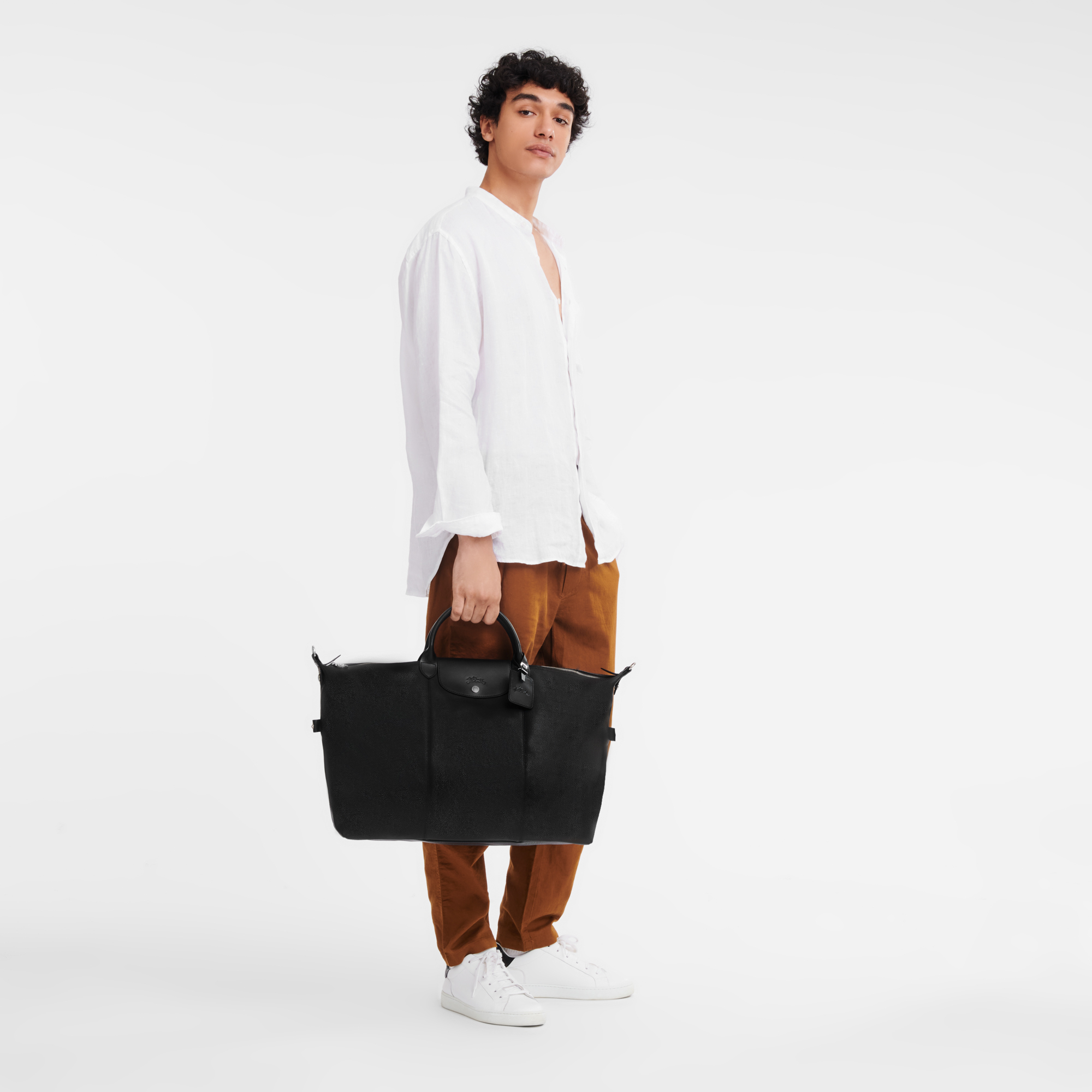 Longchamp Le Foulonné L Travel bag Black