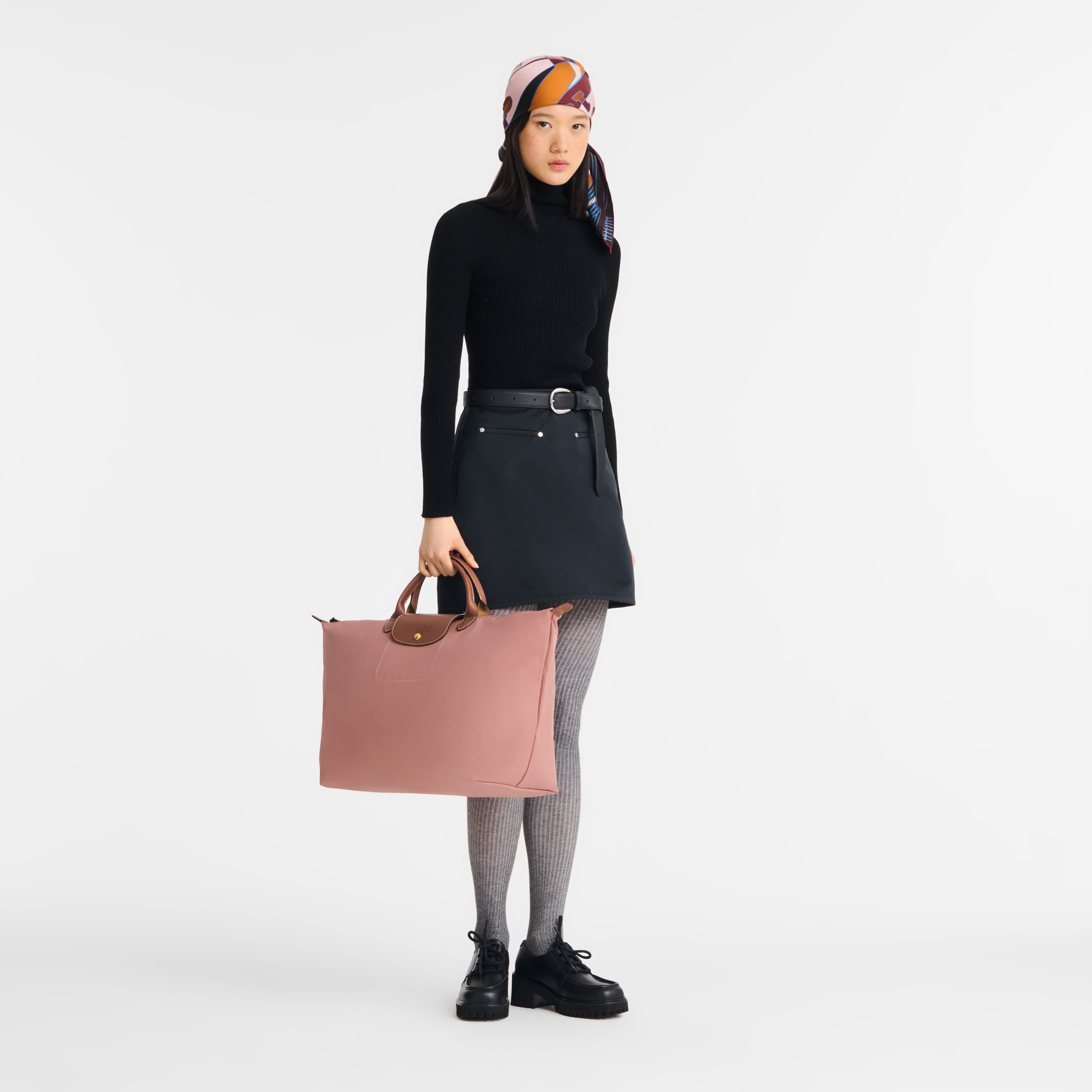 Longchamp Le Pliage Original L Travel bag Pink Tea
