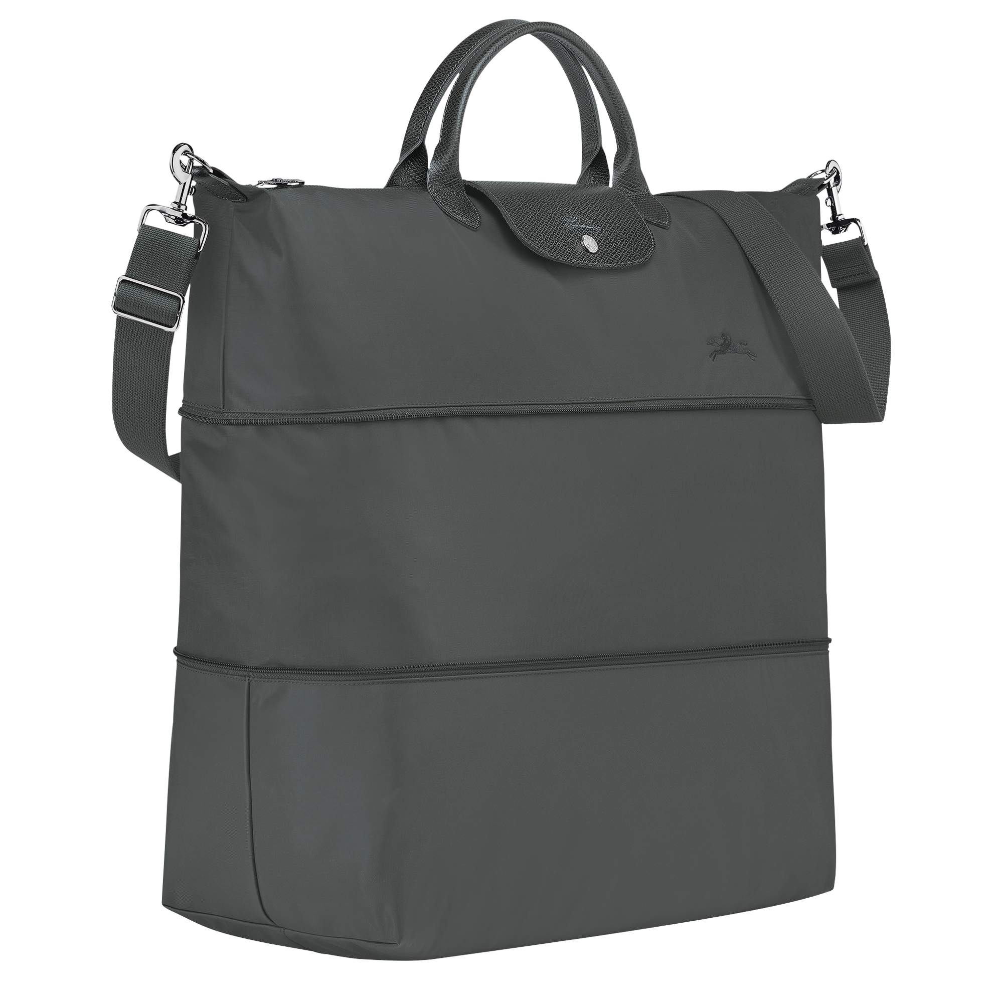Longchamp Le Pliage Green Travel bag expandable Graphite