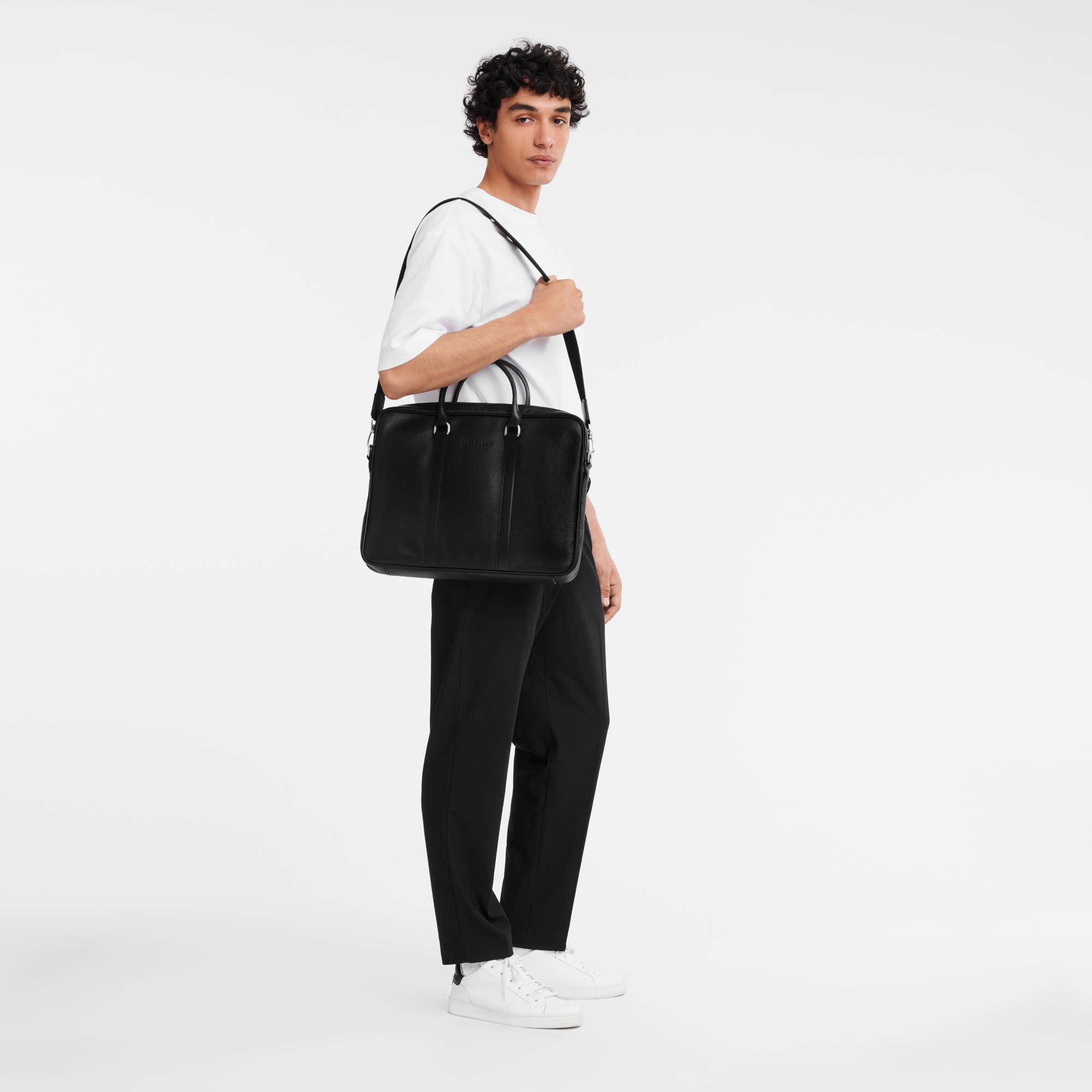 Longchamp Le Foulonné S Briefcase Black