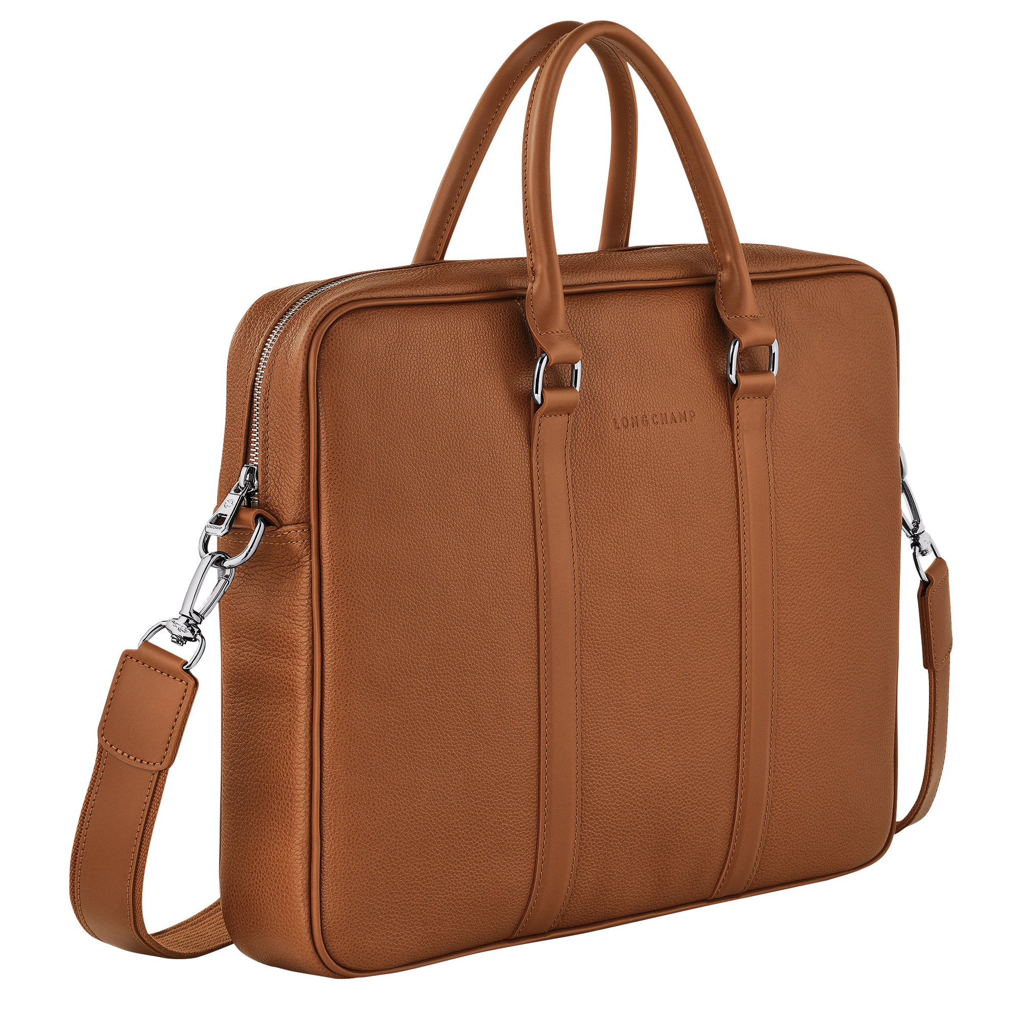 Longchamp Le Foulonné S Briefcase Caramel