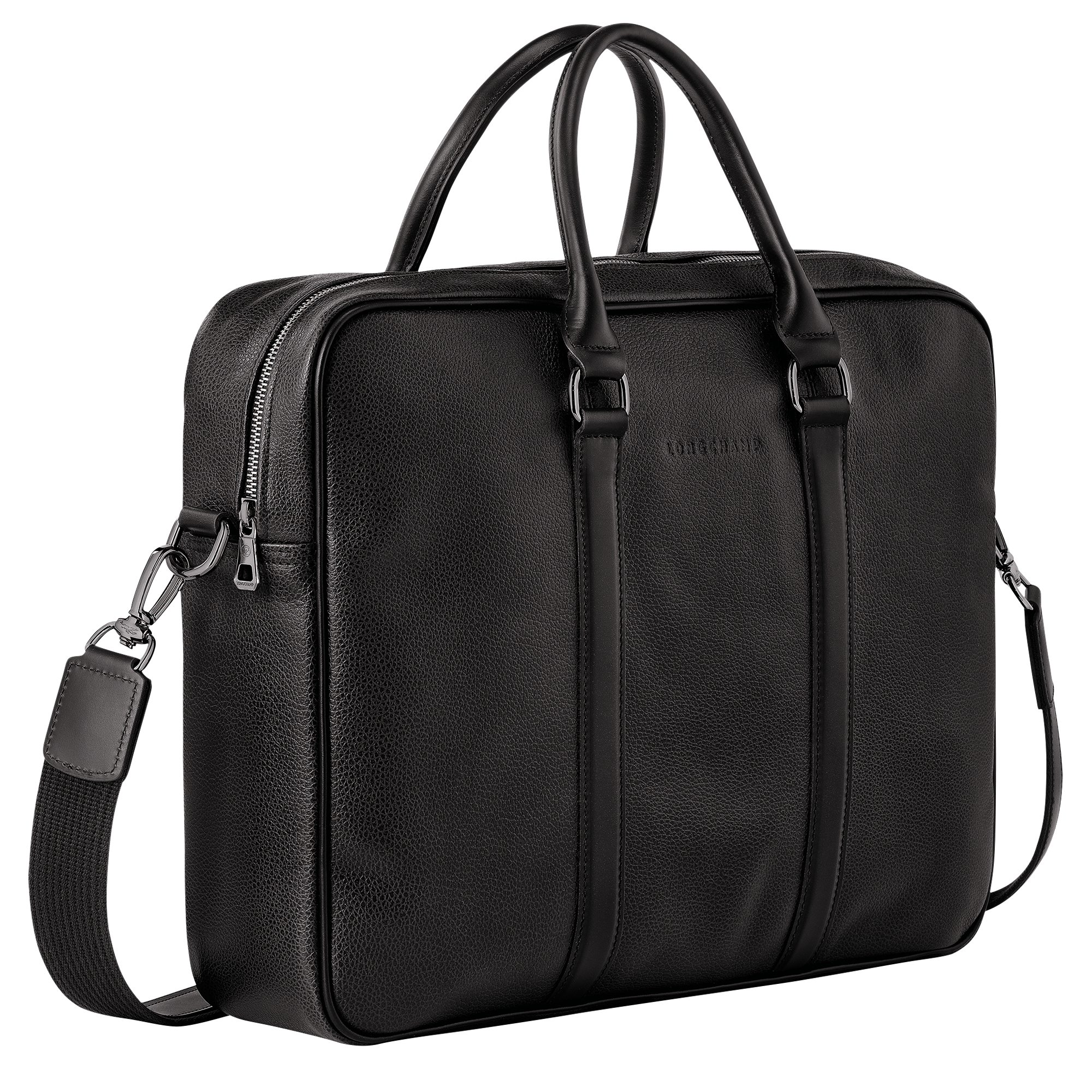 Longchamp Le Foulonné M Briefcase Black