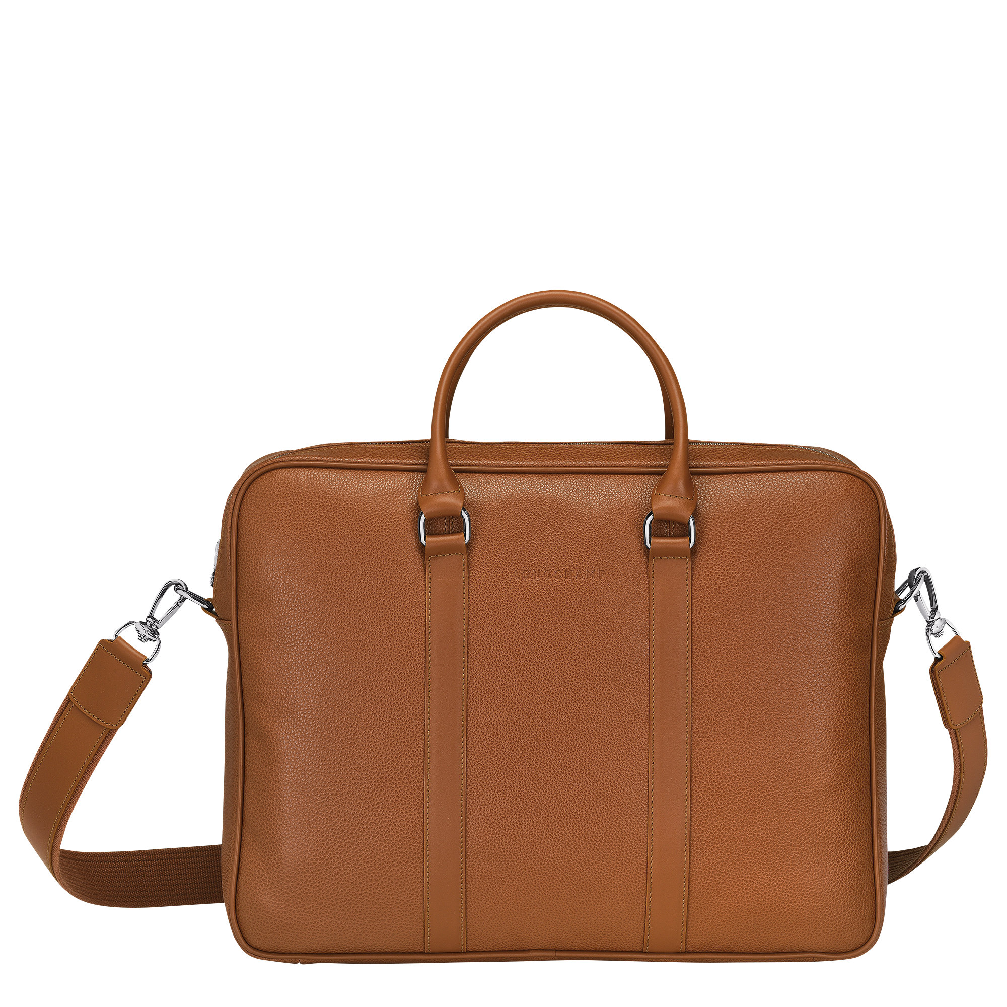 Longchamp Le Foulonné M Briefcase Caramel