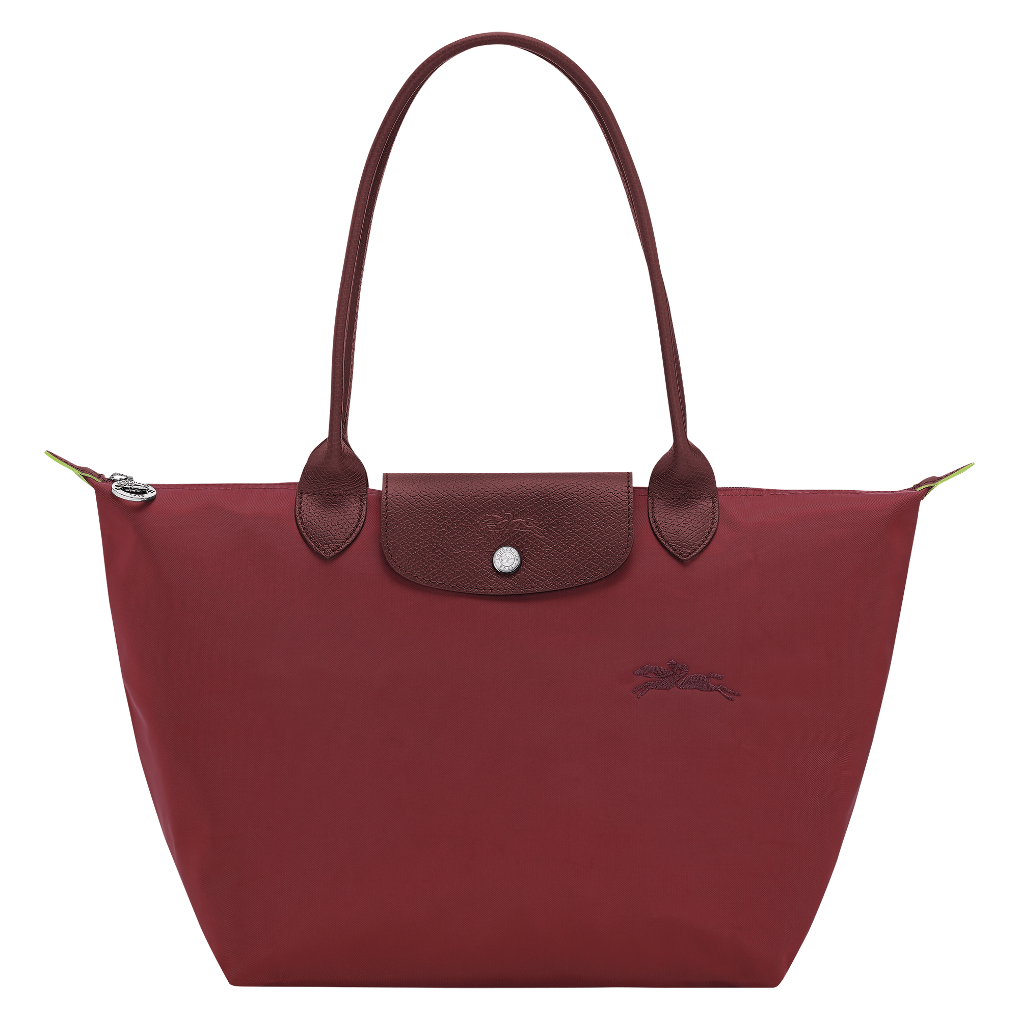 Longchamp Le Pliage Green M Tote bag Pomegranate