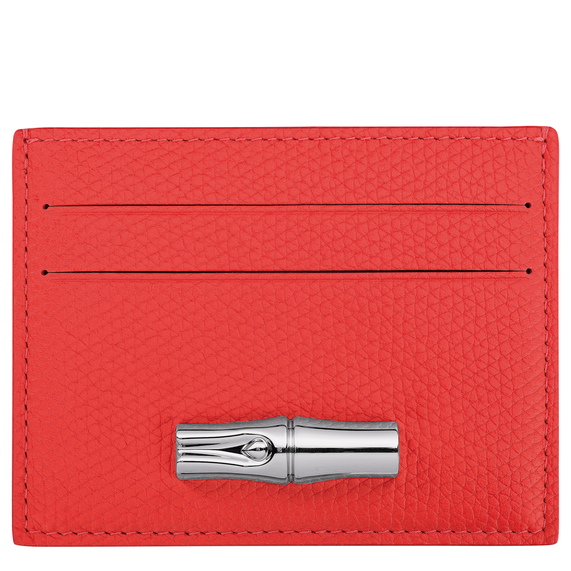Longchamp Le Roseau Card holder Vermilion