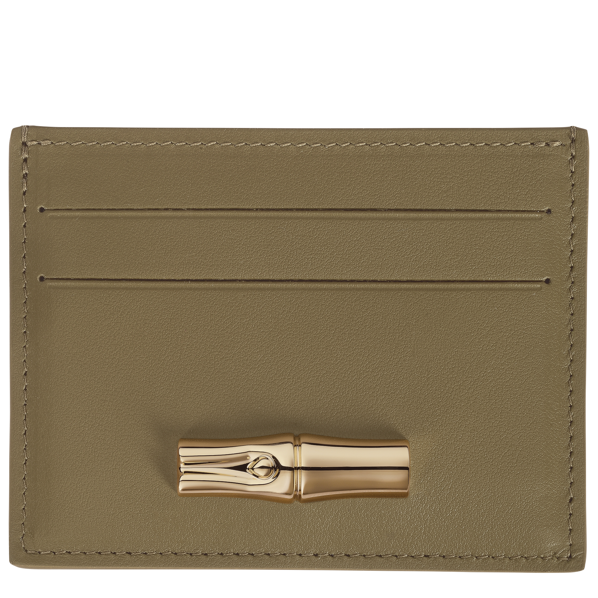 Longchamp Le Roseau Card holder Olive
