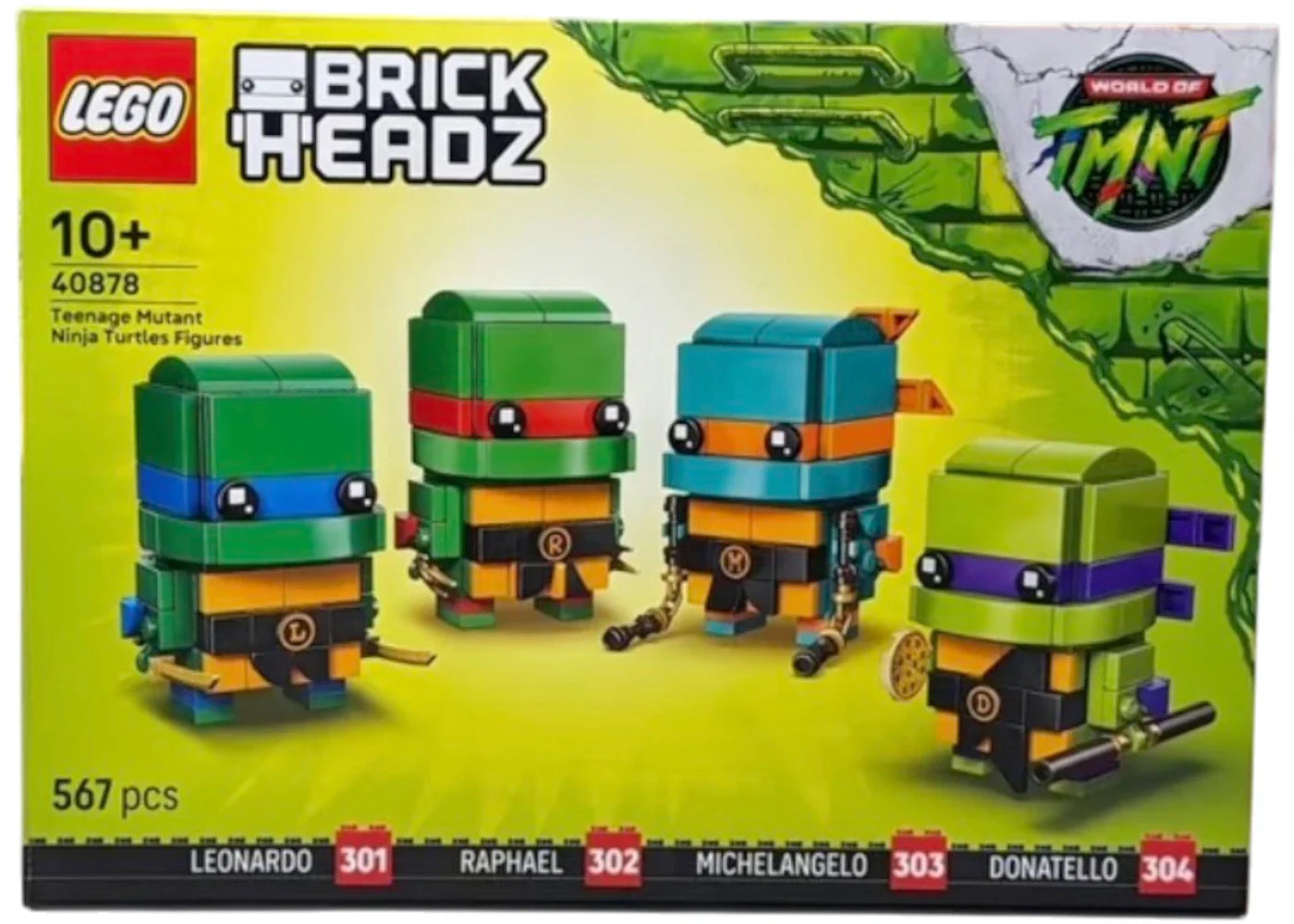 Lego Brick Headz Teenage Mutant Ninja Turtles Figures Set 40878