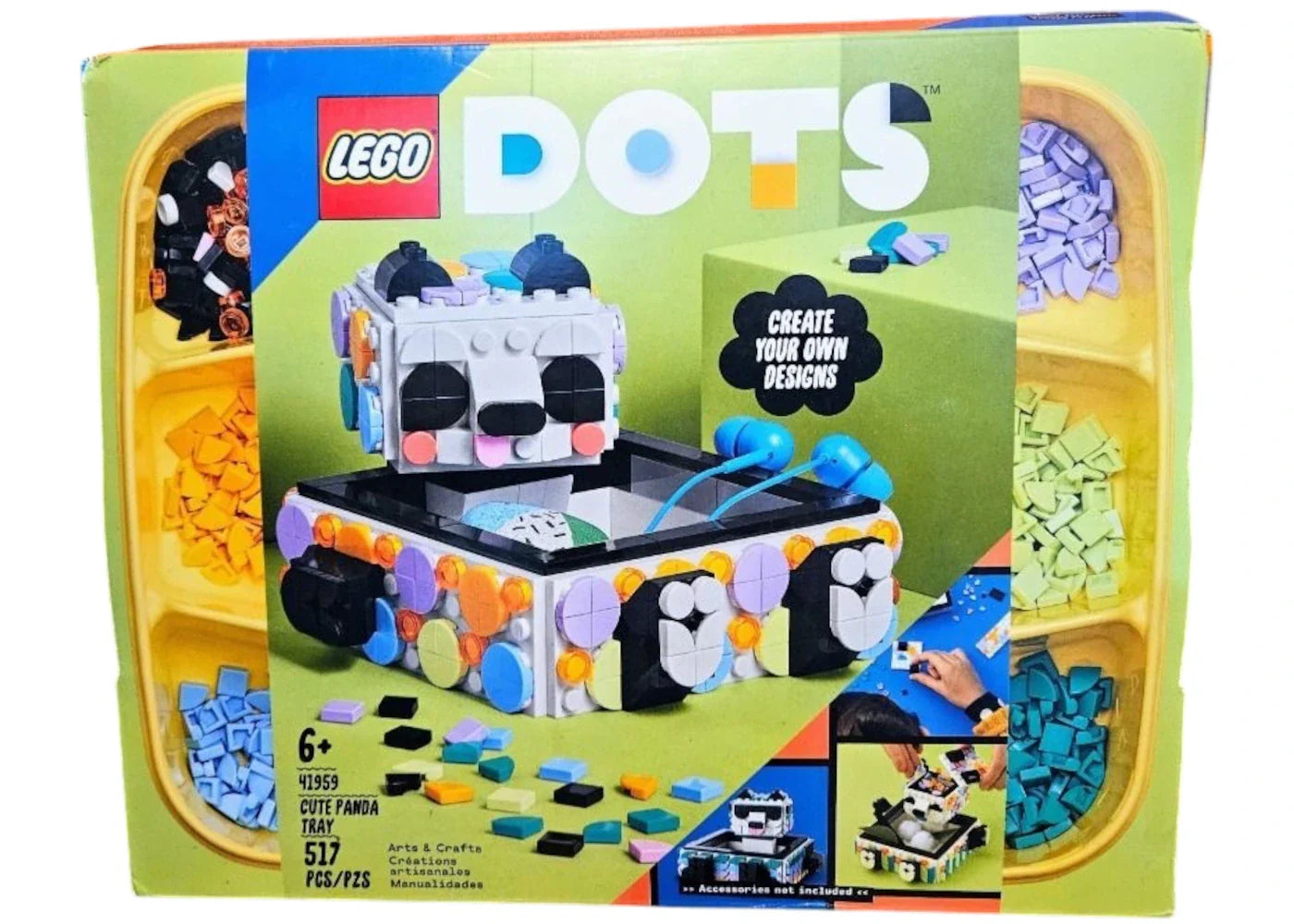 Lego Dots Cute Panda Tray Set 41959
