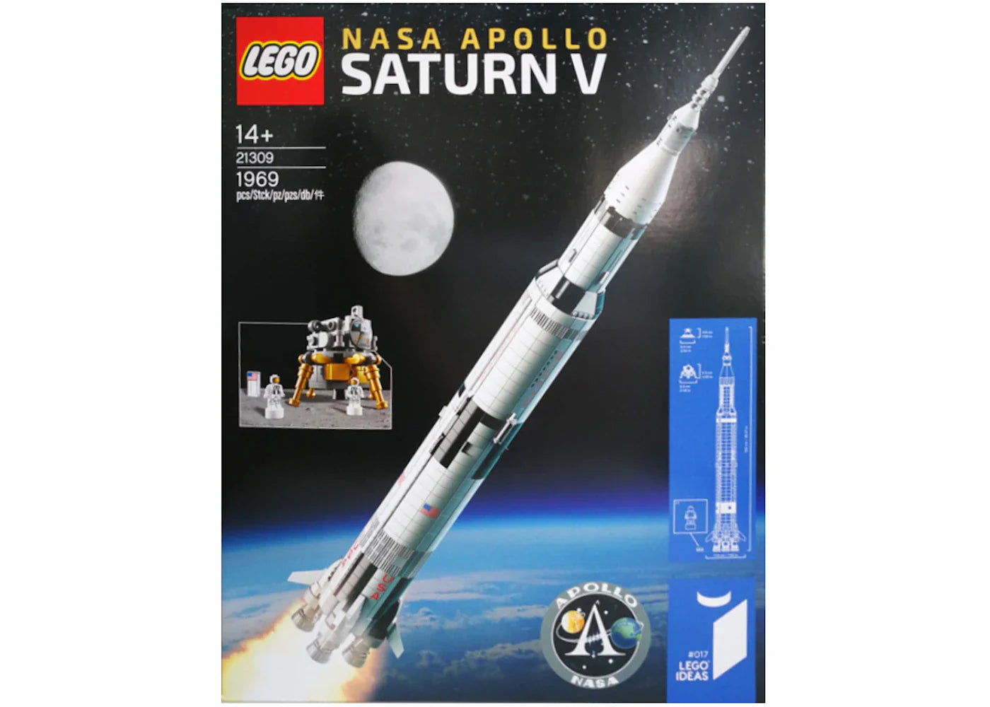 Lego Ideas Nasa Apollo Saturn V Set 21309