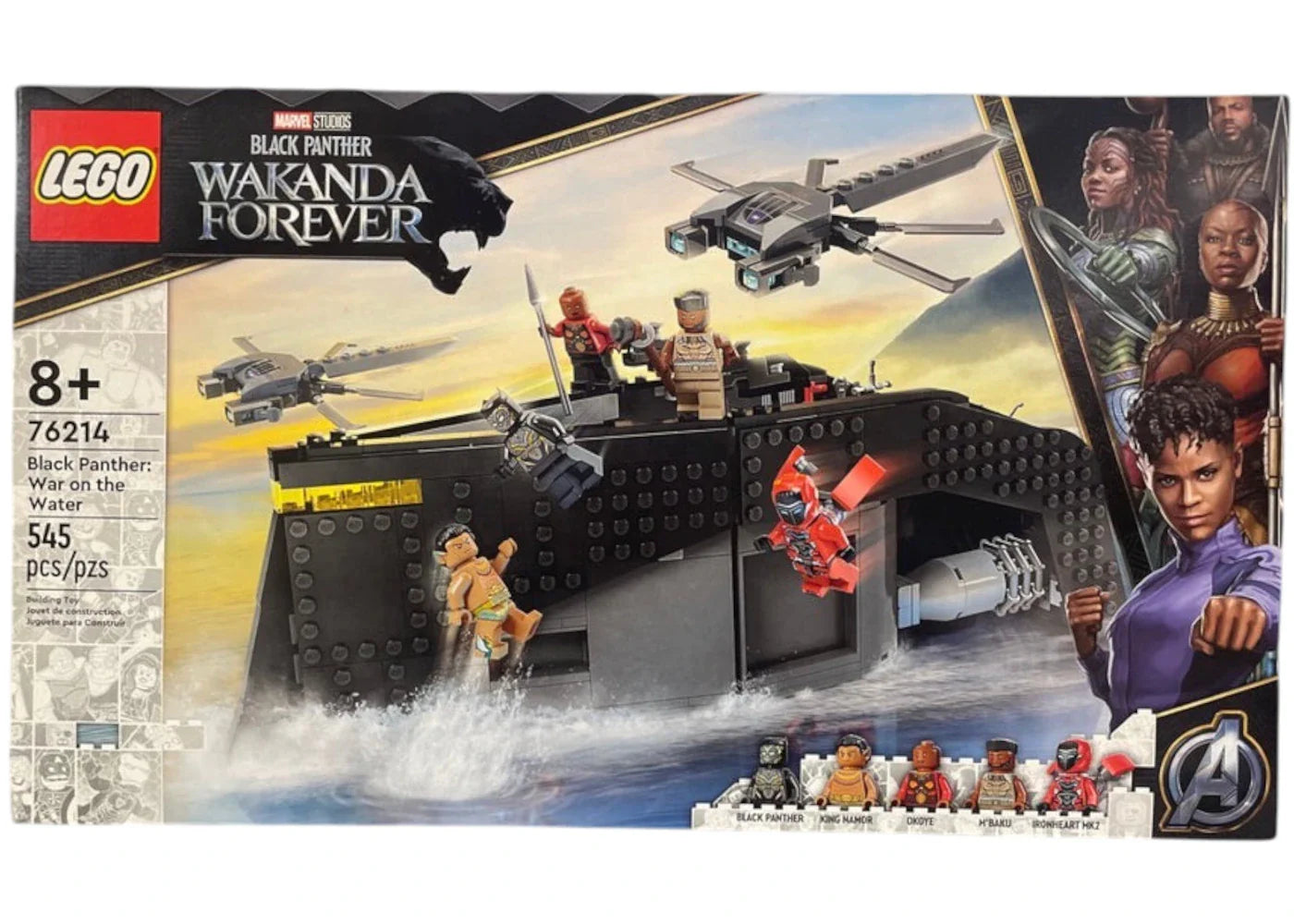 Lego Marvel Studios Black Panther Wakanda Forever Black Panther: War On The Water Set 76214