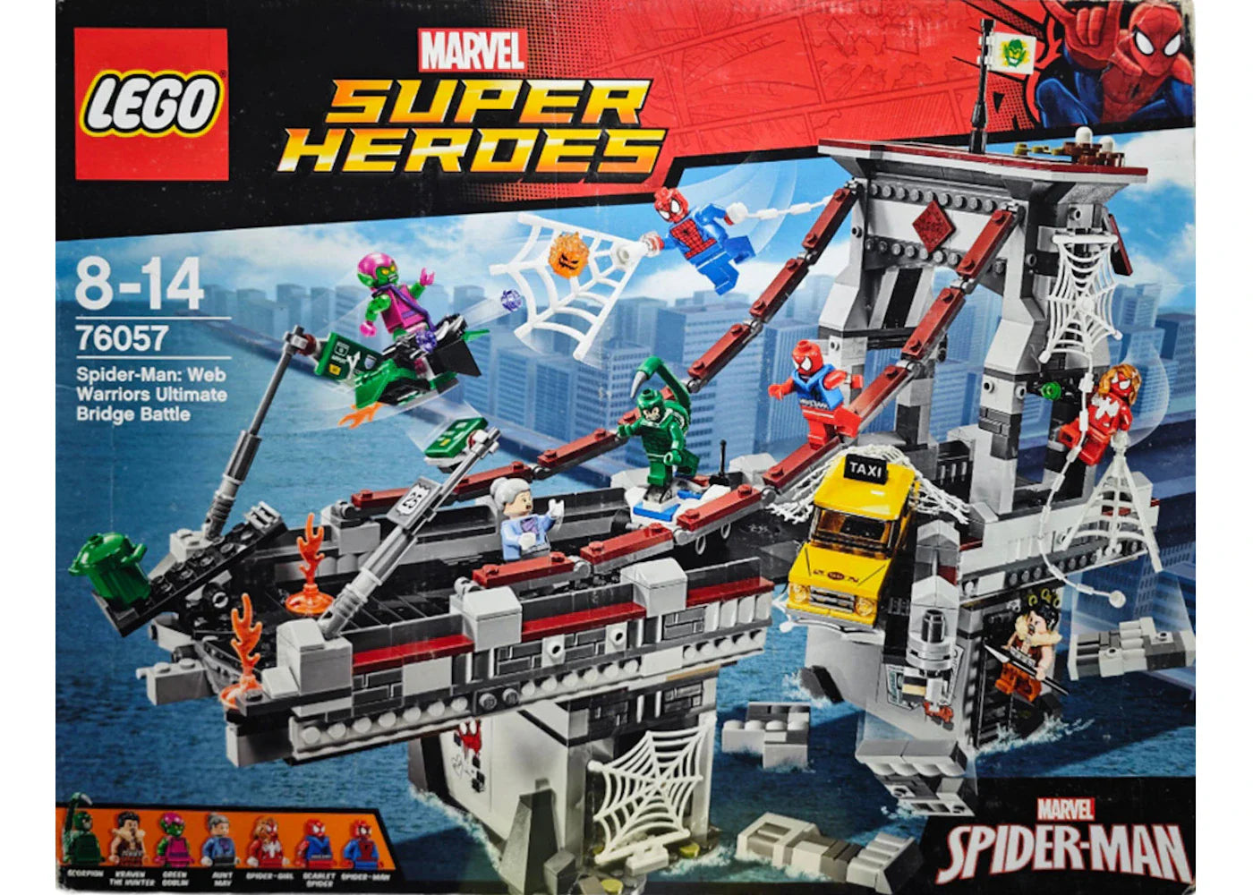 Lego Marvel Super Heroes Spider-Man: Web Warriors Ultimate Bridge Battle Set 76057