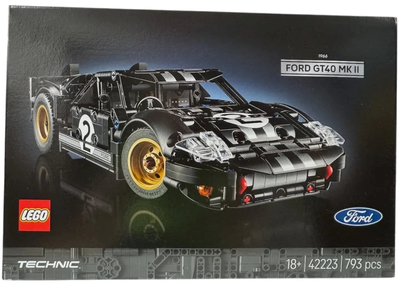 Lego Techinic 1966 Ford Gt40 Mkii Race Car Set 42223
