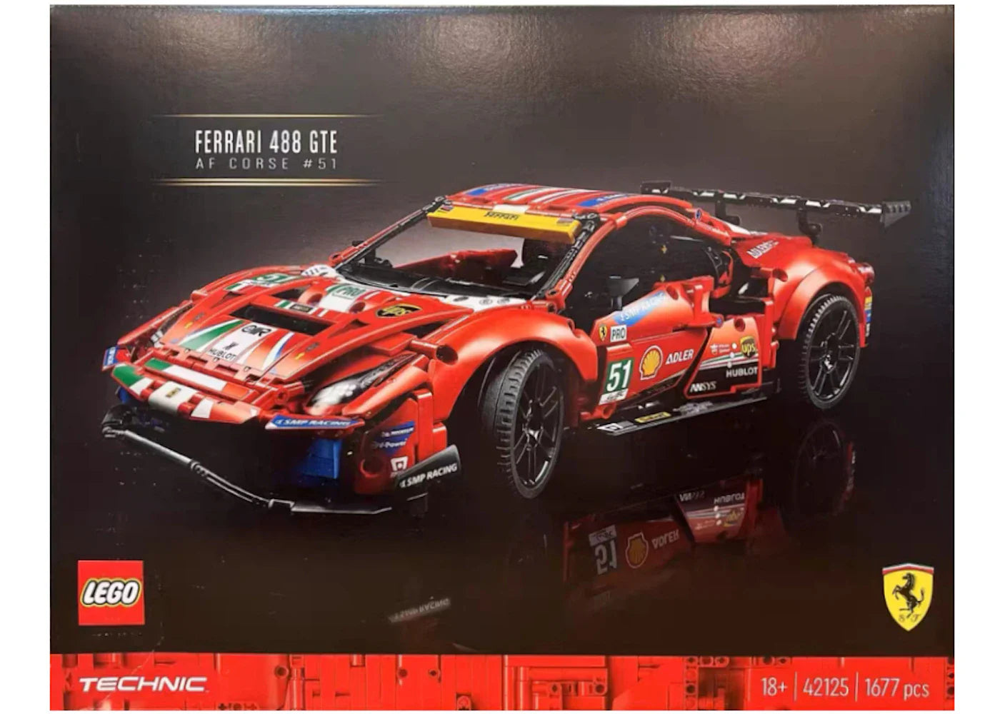Lego Technic Ferarri 488 Gte Af Corse #51 Set 42125
