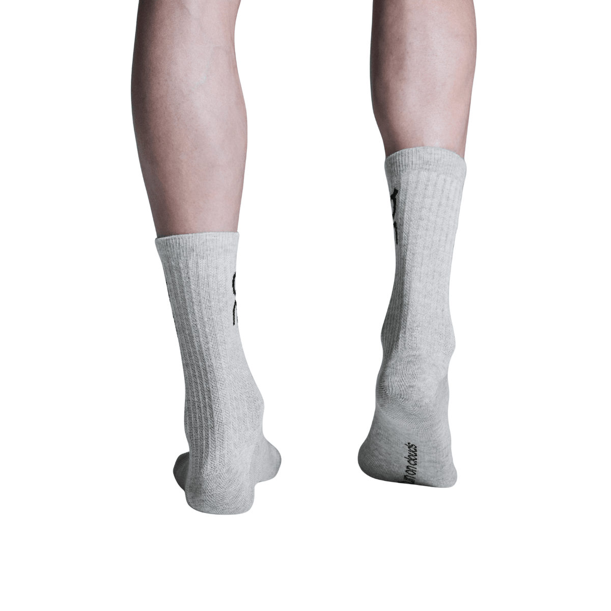 On Running Logo Sock High 3P Heather Gray