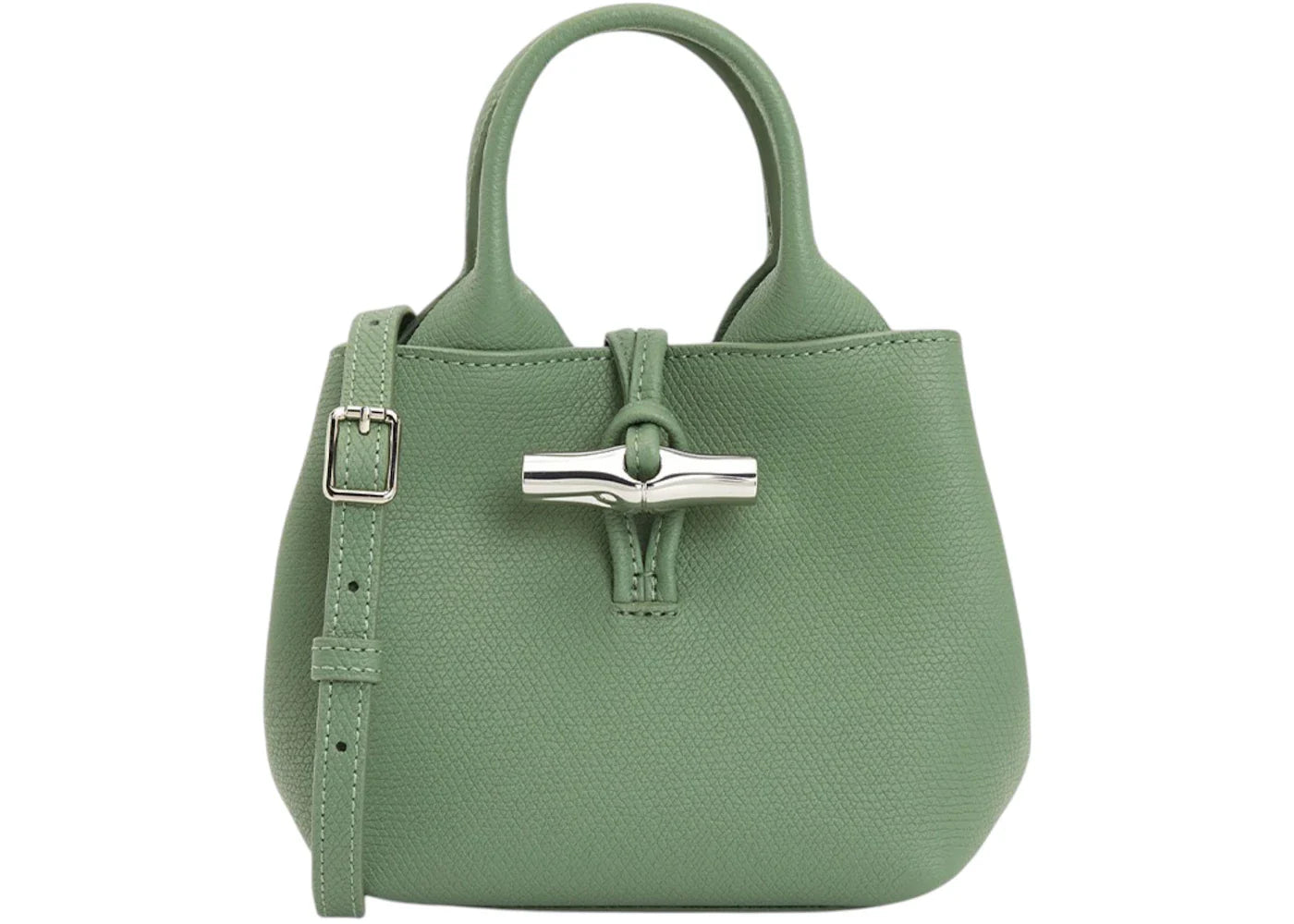 Longchamp Le Roseau Xs Tote Green