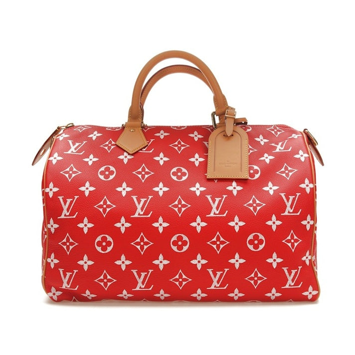 Louis Vuitton Speedy P9 Bandoulière 40 Monogram Leather Red
