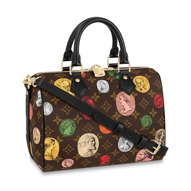 Louis Vuitton X Fornasetti Speedy Bandouliere 25 Monogram Cameo Brown