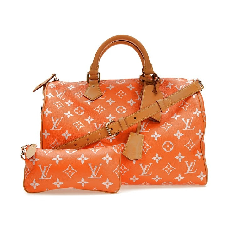 Louis Vuitton Via Speedy P9 Bandouliere 40 Monogram Leather Orange