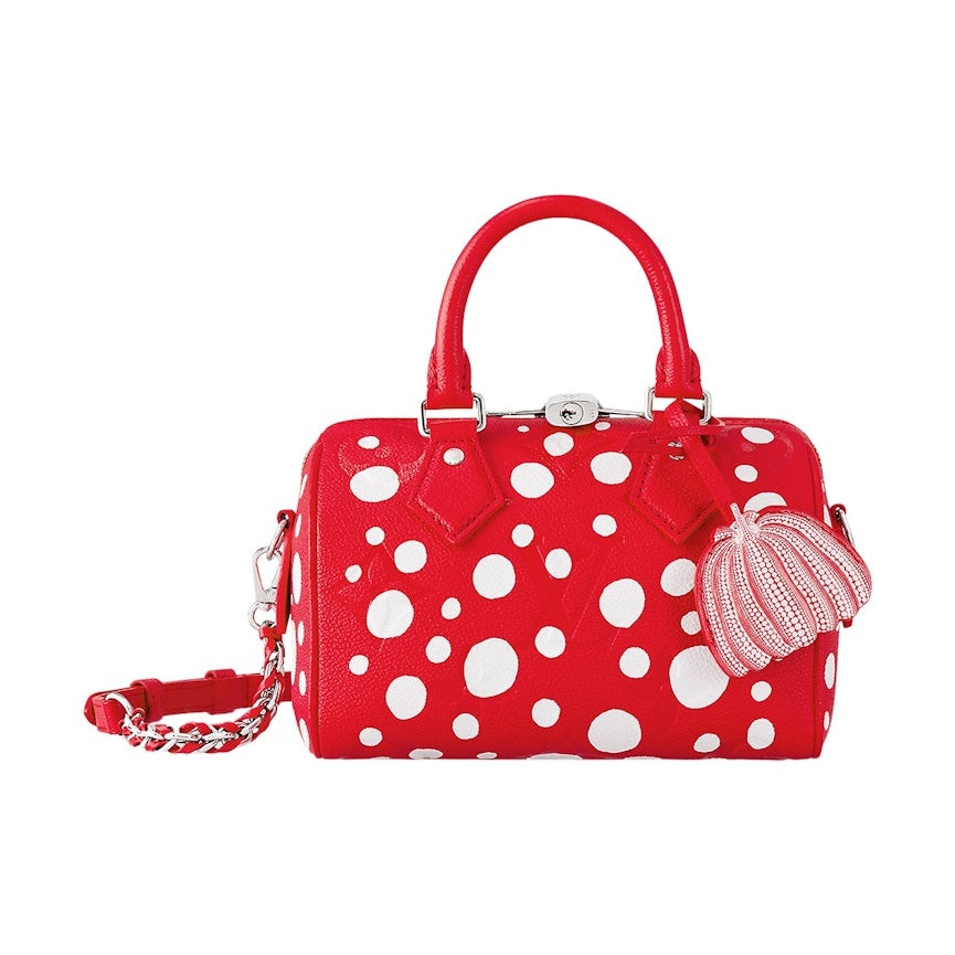 Louis Vuitton X Yayoi Kusama Speedy Bandouliere 20 Red/White