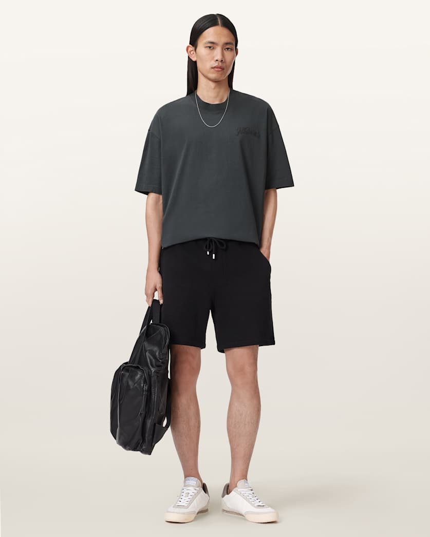AllSaints Odyssey Oversized Short Sleeve Crew T-Shirt – Washed Black