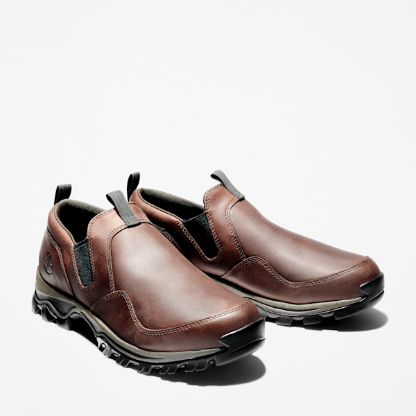 Timberland Mens Mt Maddsen Low Slip-On Boot Dark Brown Full-Grain