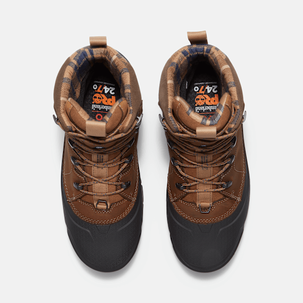 Timberland Siberian Csa 8" Composite Toe Waterproof Insulated Work Boot Medium Brown Full-Grain Men'S