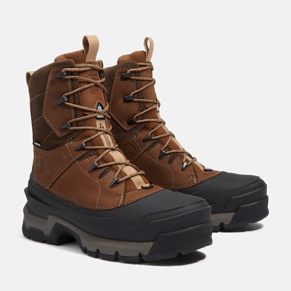 Timberland Siberian Csa 8" Composite Toe Waterproof Insulated Work Boot Medium Brown Full-Grain Men'S