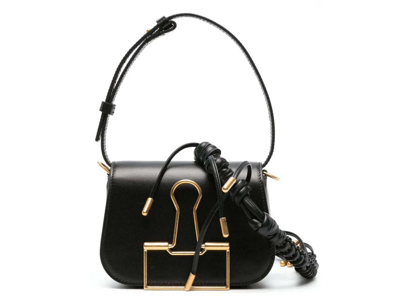 Off-White Skeleton Binder Shoulder Bag Black