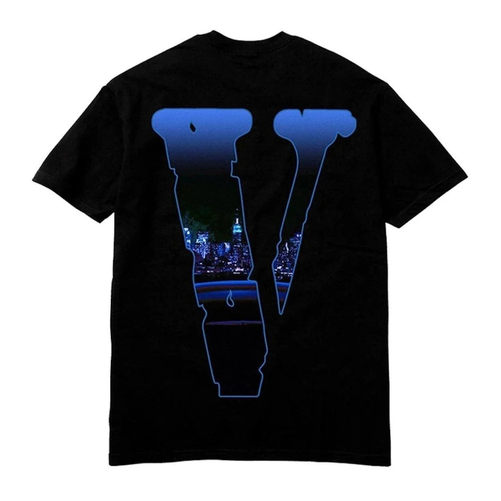 Pop Smoke x Vlone Armed And Dangerous T-shirt Black - dawntown