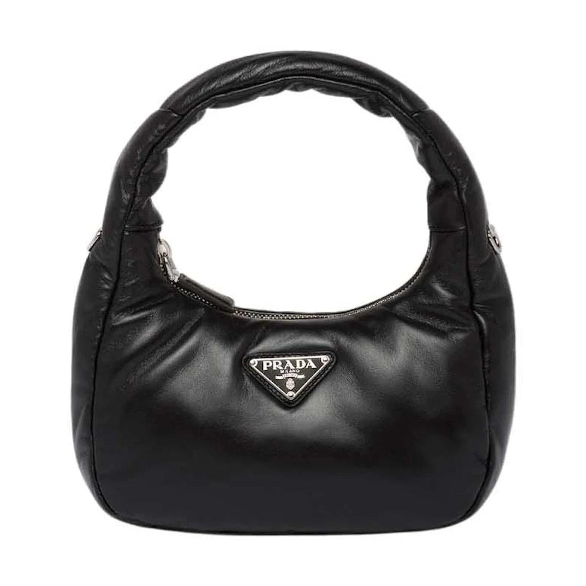 Prada Soft Padded Nappa-Leather Mini Bag Black