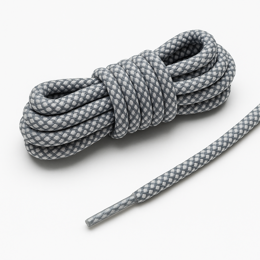 White Reflective shoelaces