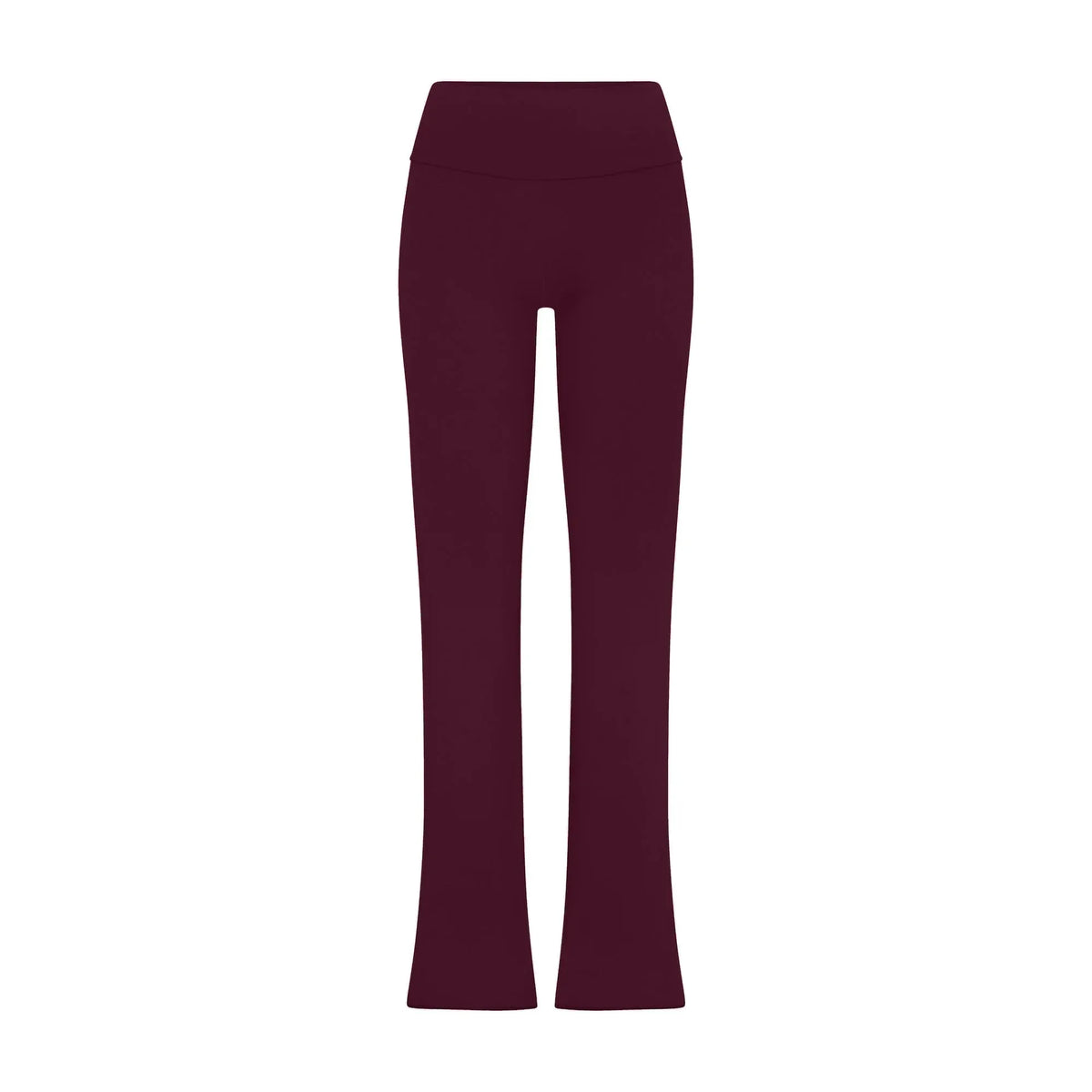 Skims Cotton Jersey Foldover Pant Deep Berry